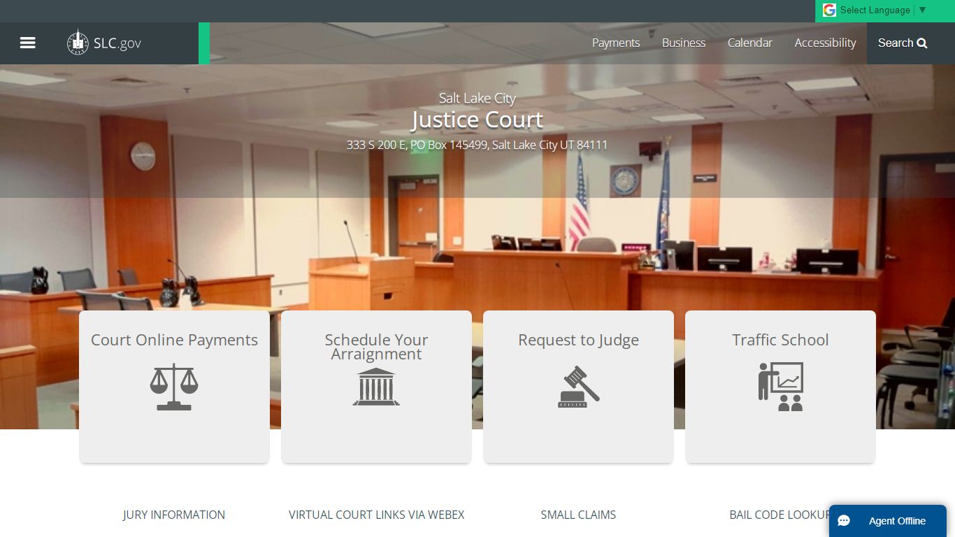 Justice Court | 333 S 200 E, PO Box 145499, Salt Lake City ...